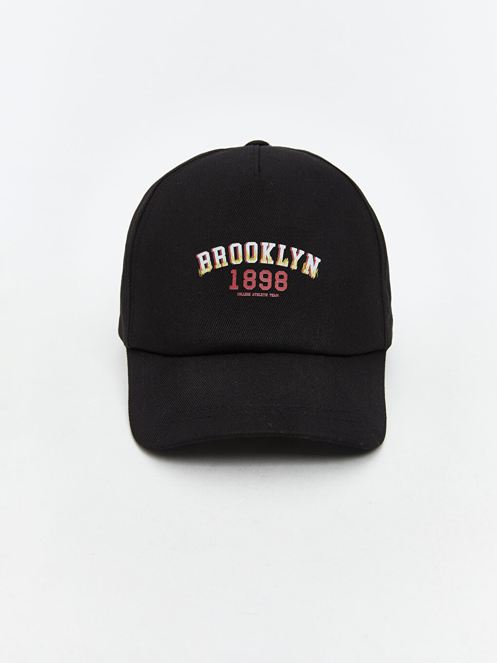 Siyah Yazı Baskılı Erkek Çocuk Kep Şapka-1