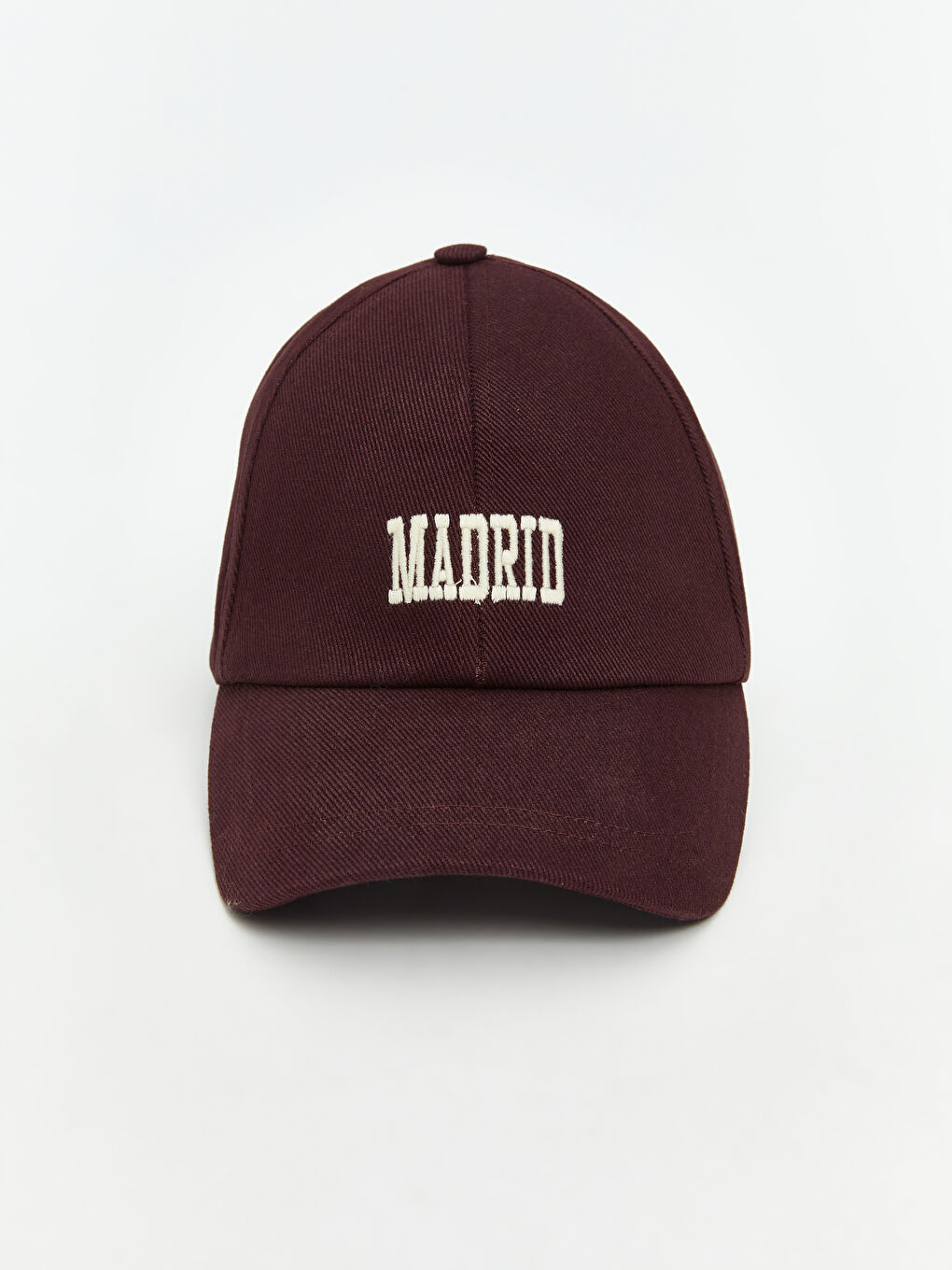 Bordo Yazı Baskılı Kadın Kep Şapka