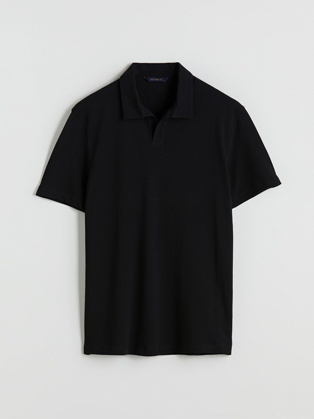 Siyah Polo Yaka Pike Erkek Tişört-4