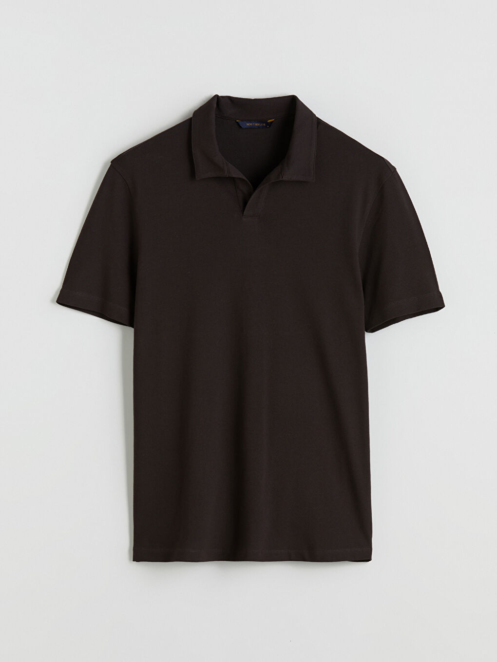 Kahverengi Polo Yaka Pike Erkek Tişört-4