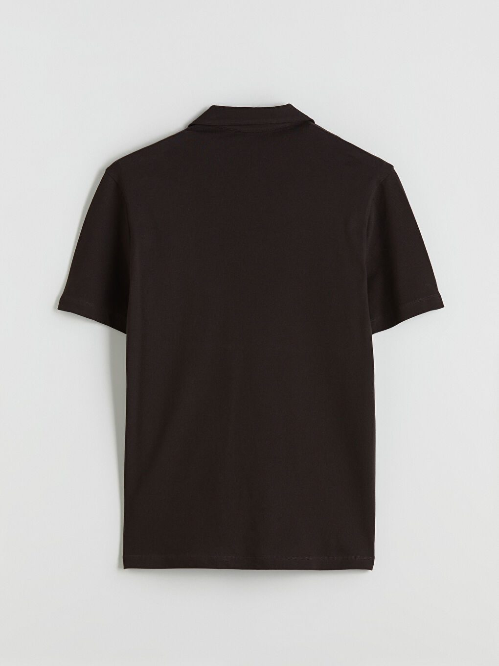 Kahverengi Polo Yaka Pike Erkek Tişört-5