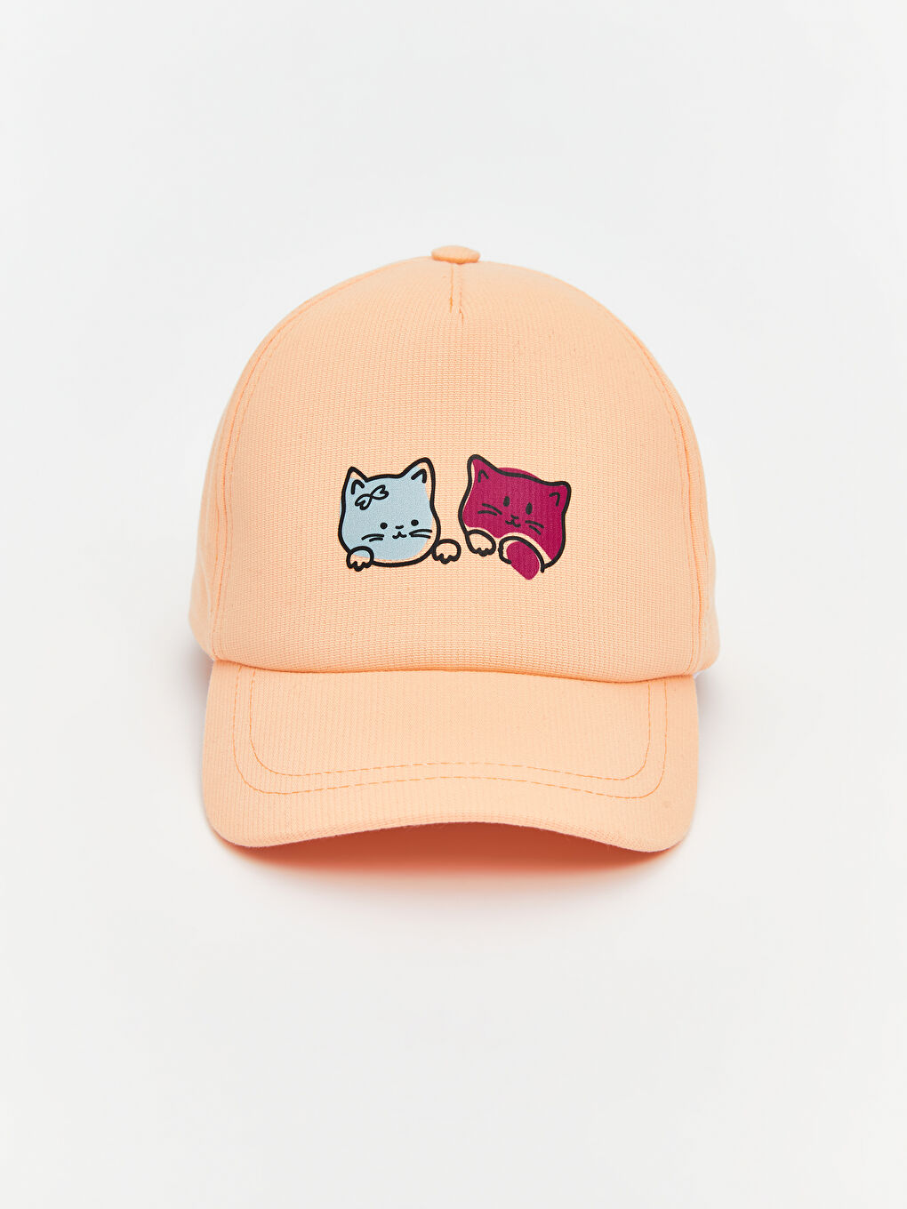 Pembe Baskılı Kız Çocuk Bucket Şapka