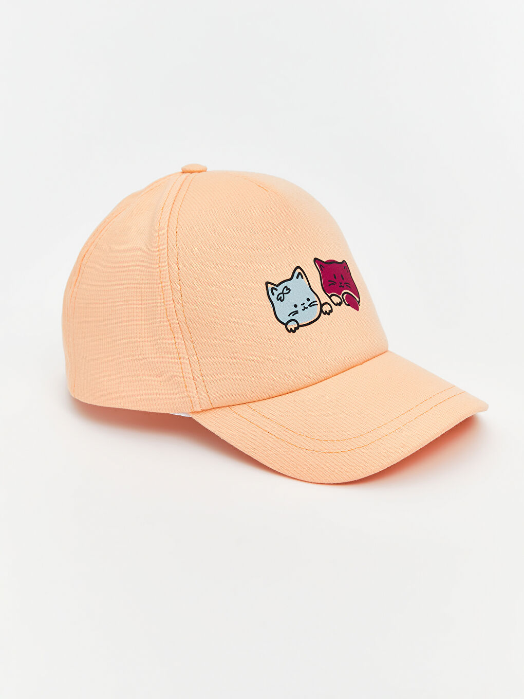 Pembe Baskılı Kız Çocuk Bucket Şapka-1