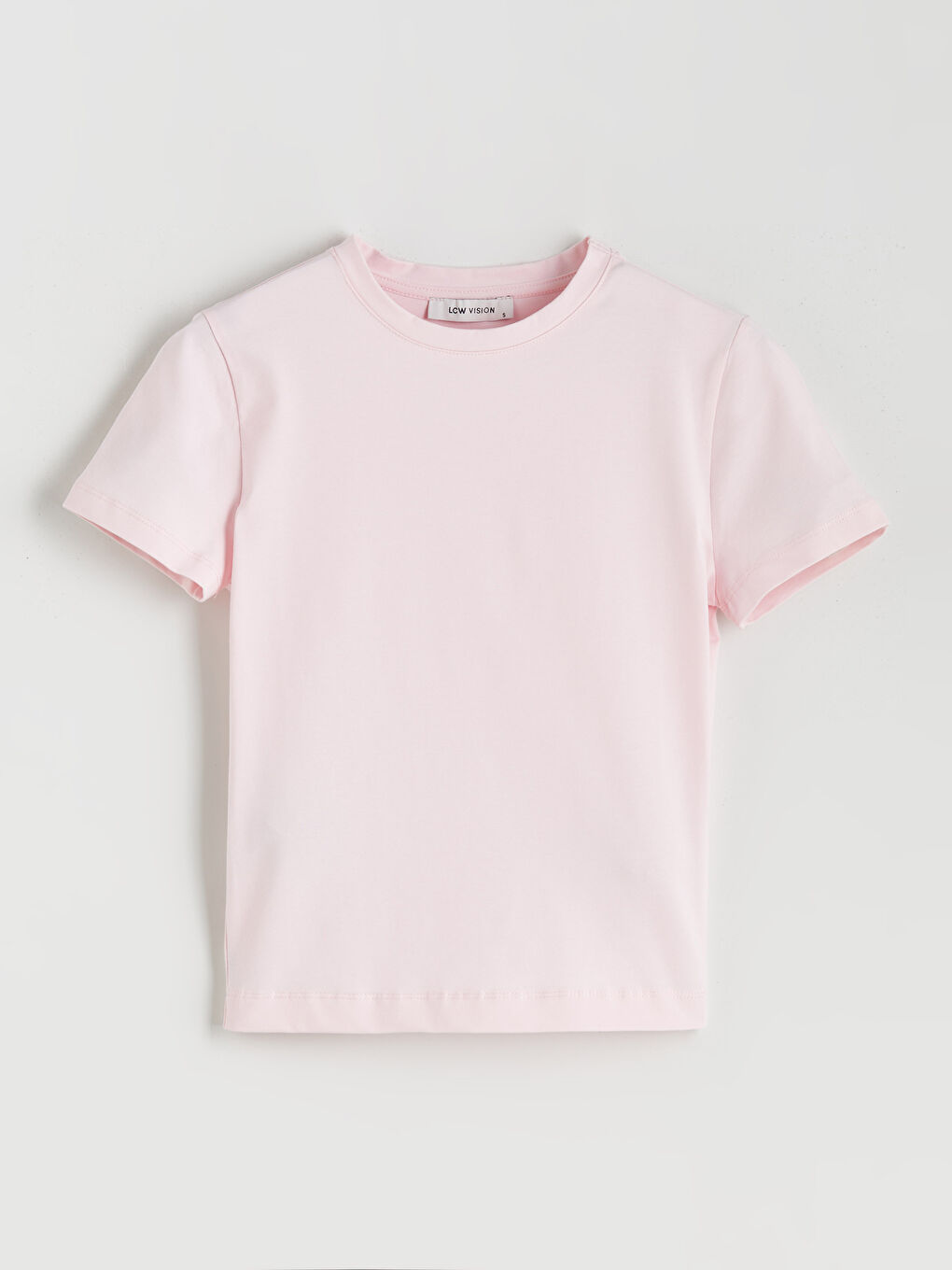 Pembe Bisiklet Yaka Kadın Body-4