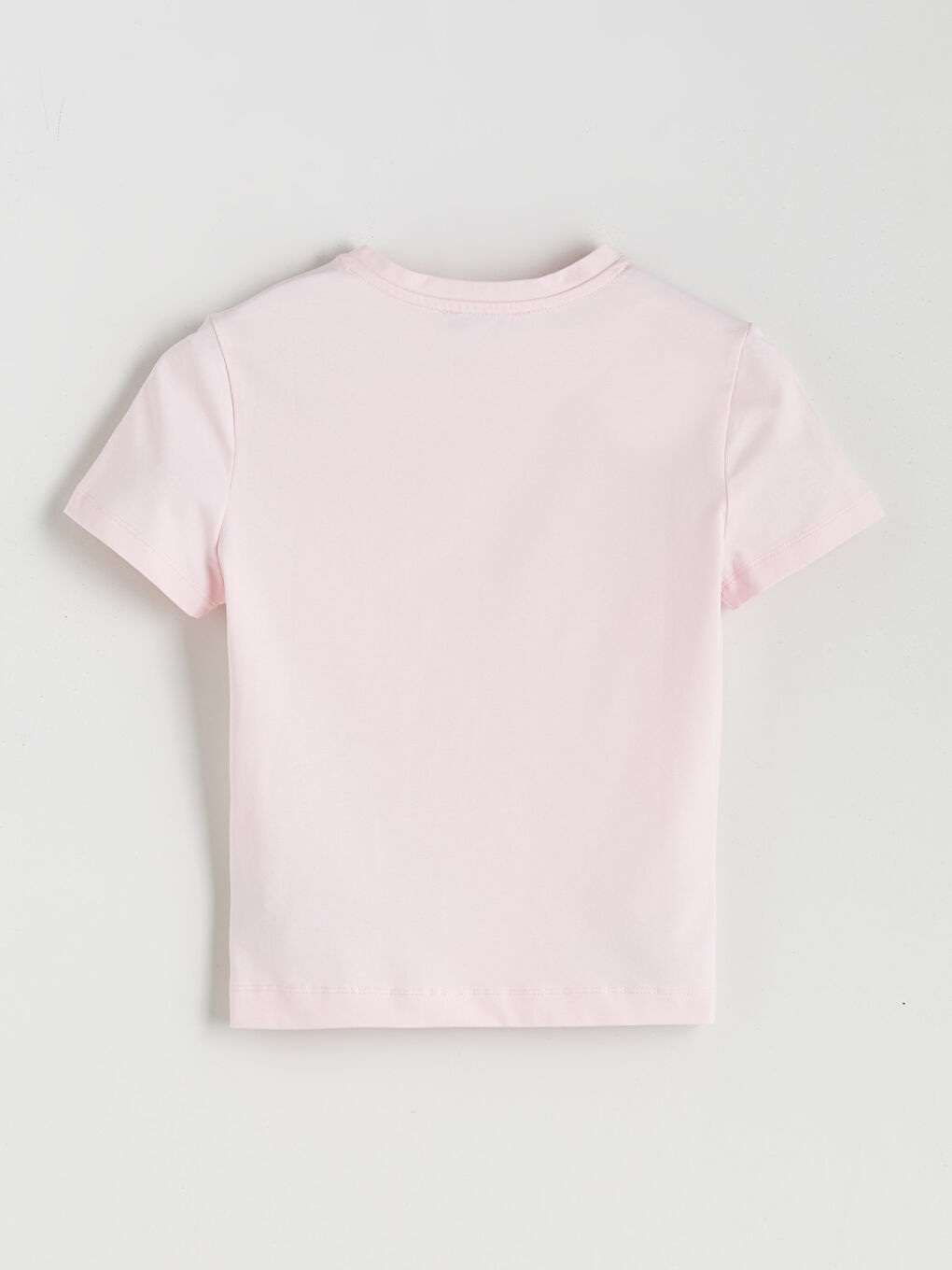 Pembe Bisiklet Yaka Kadın Body-5