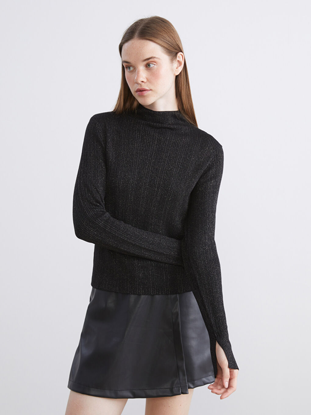 Half Turtleneck Women's Knitwear Sweater