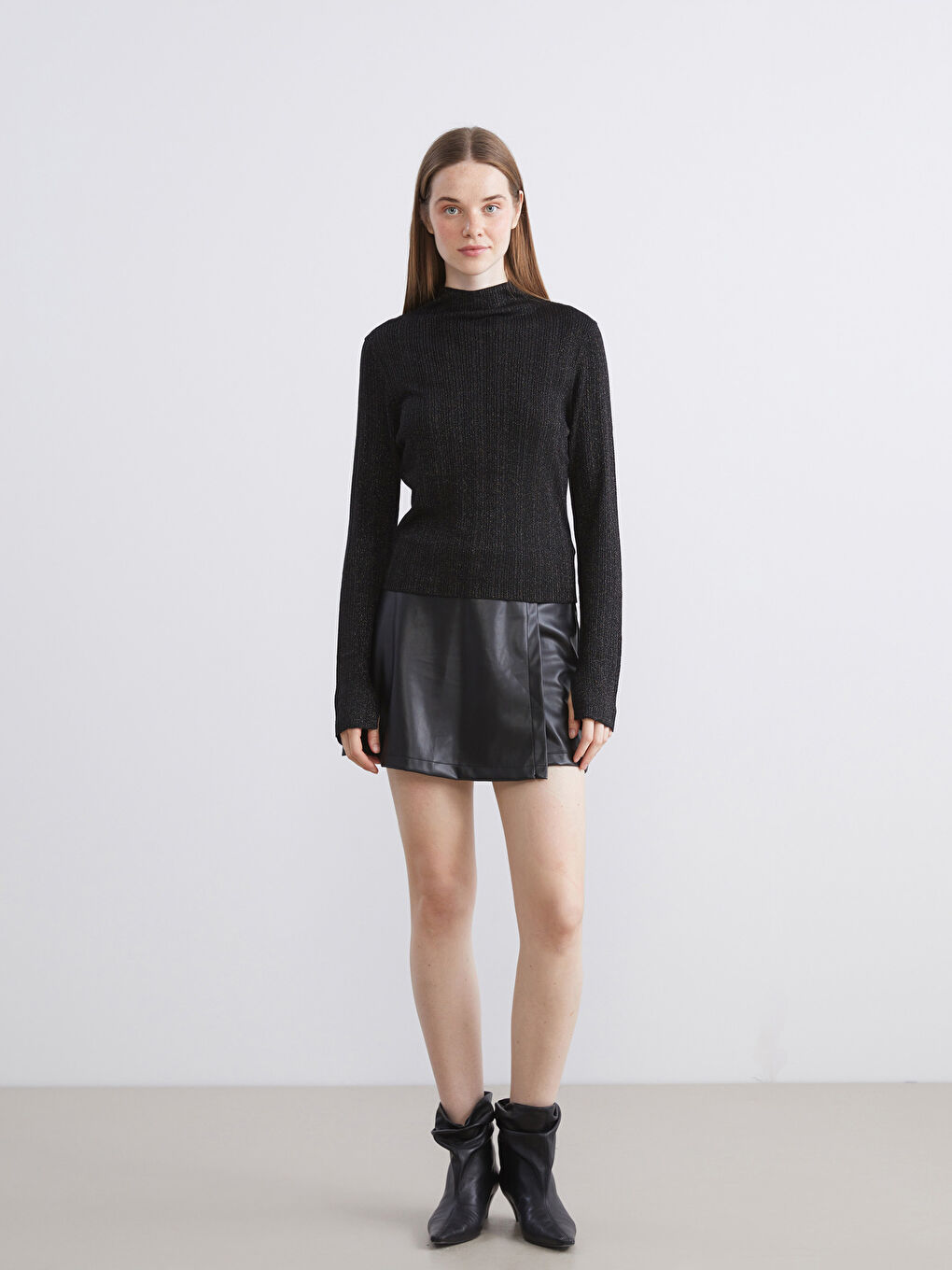 Half Turtleneck Women's Knitwear Sweater-1