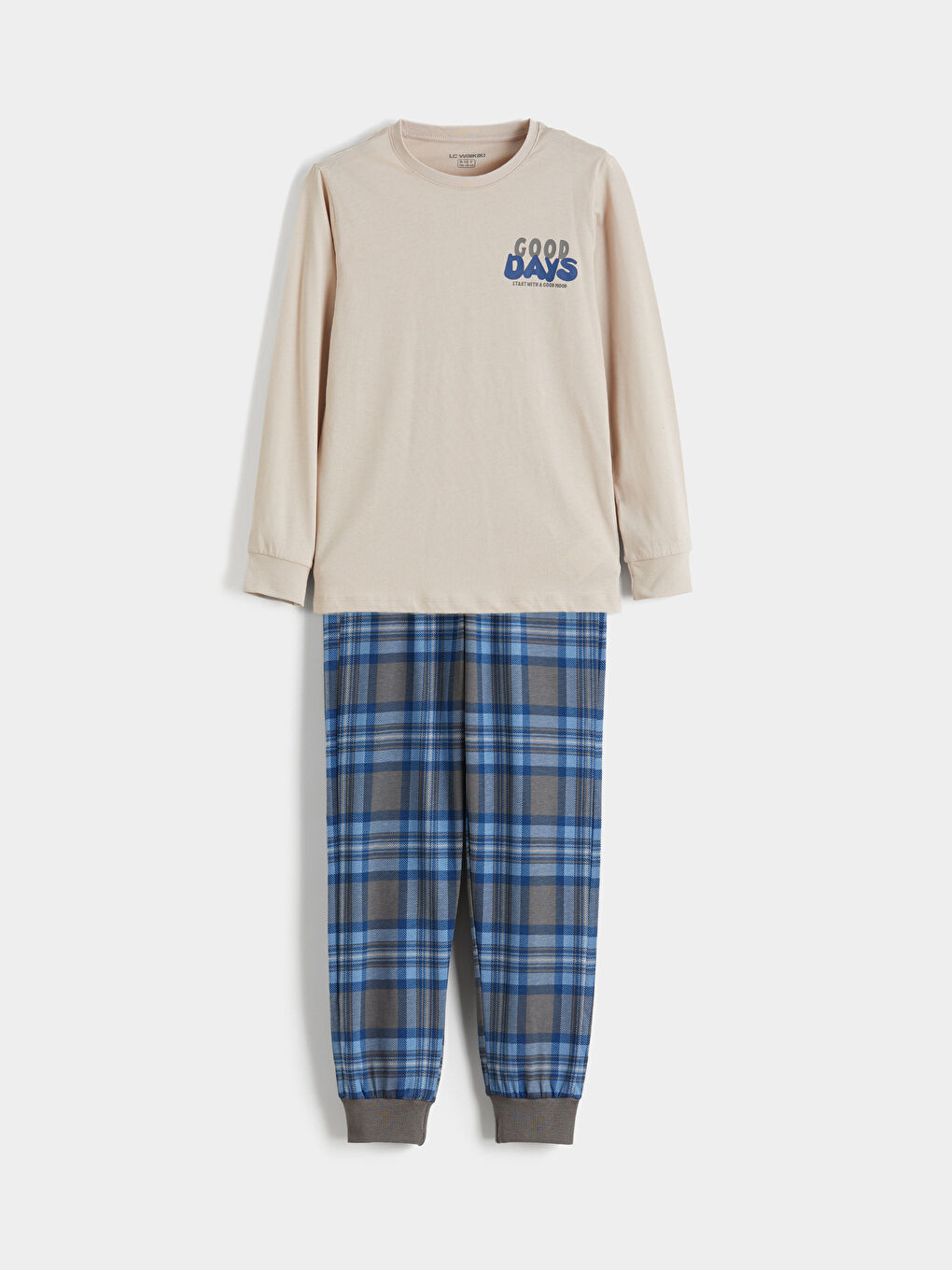 Crew Neck Boys' Pyjama Set