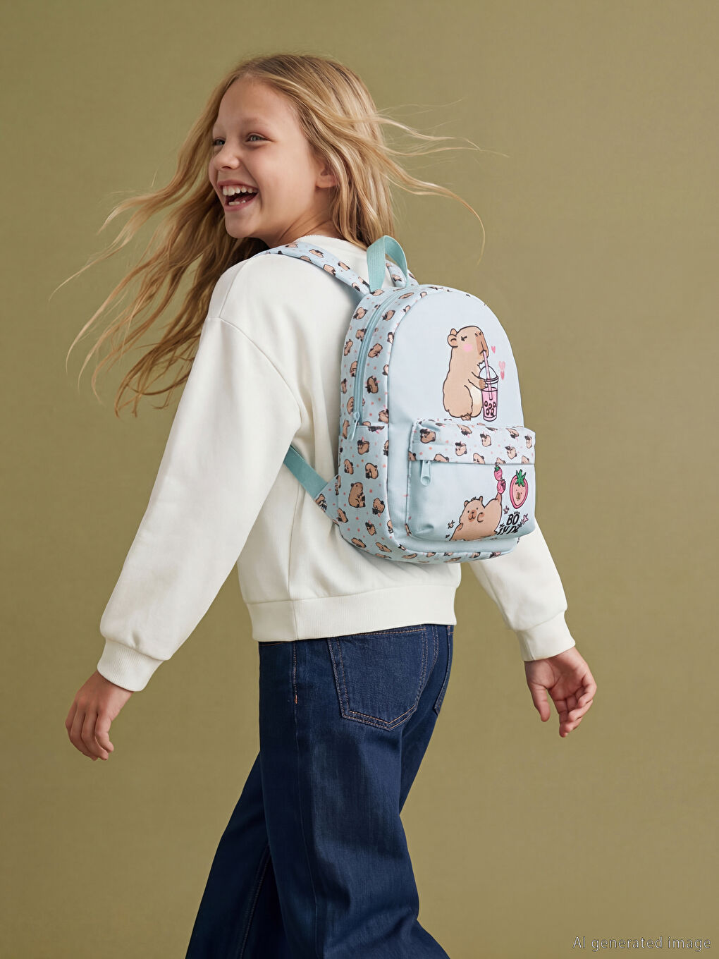Animal Figured Girls' Backpack