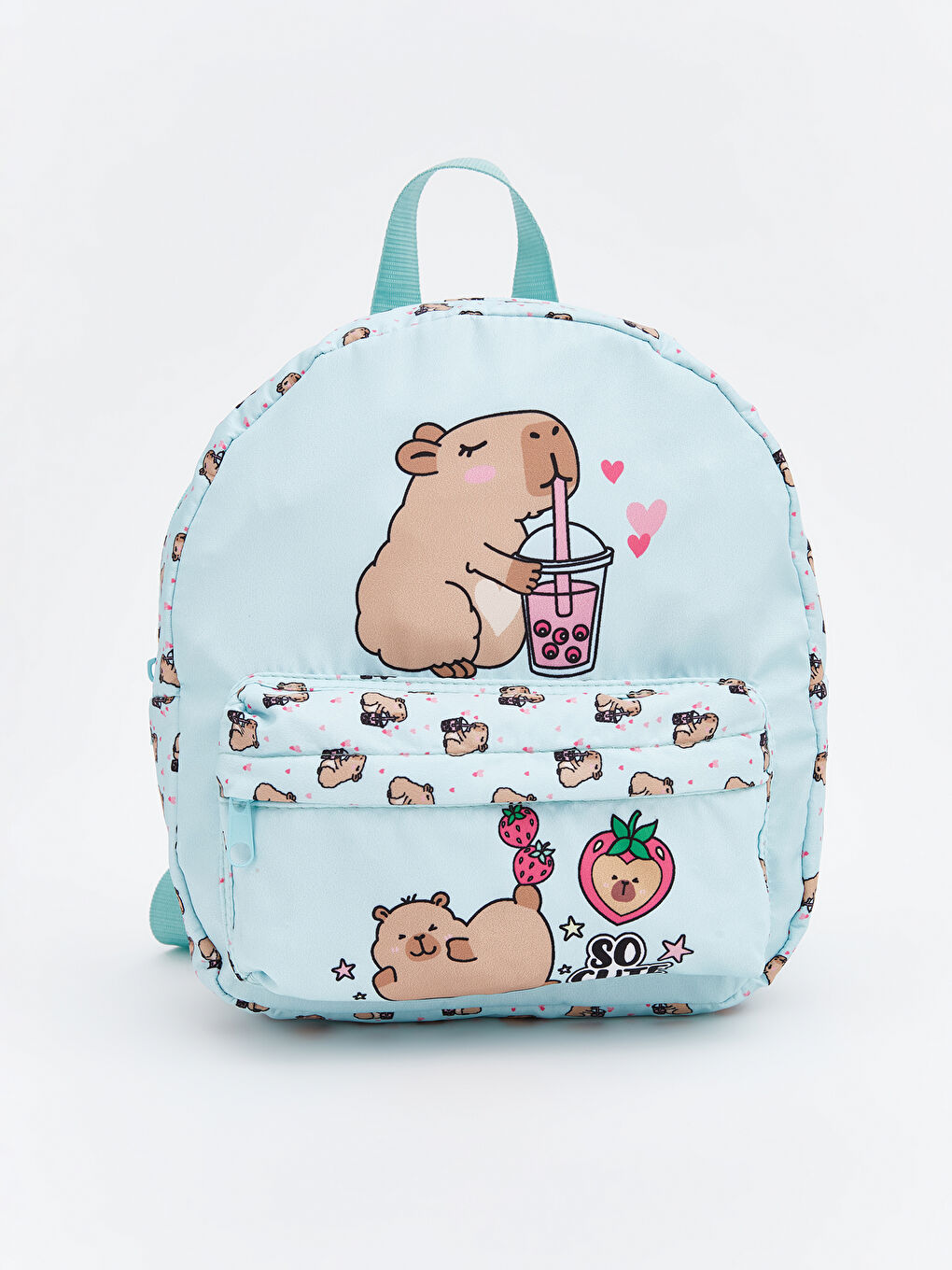 Mavi Hayvan Figürlü Kız Çocuk Sırt Çantası