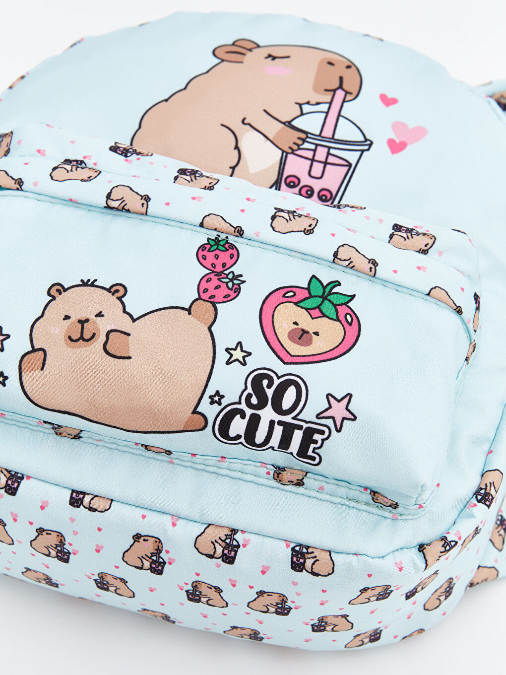 Mavi Hayvan Figürlü Kız Çocuk Sırt Çantası-3