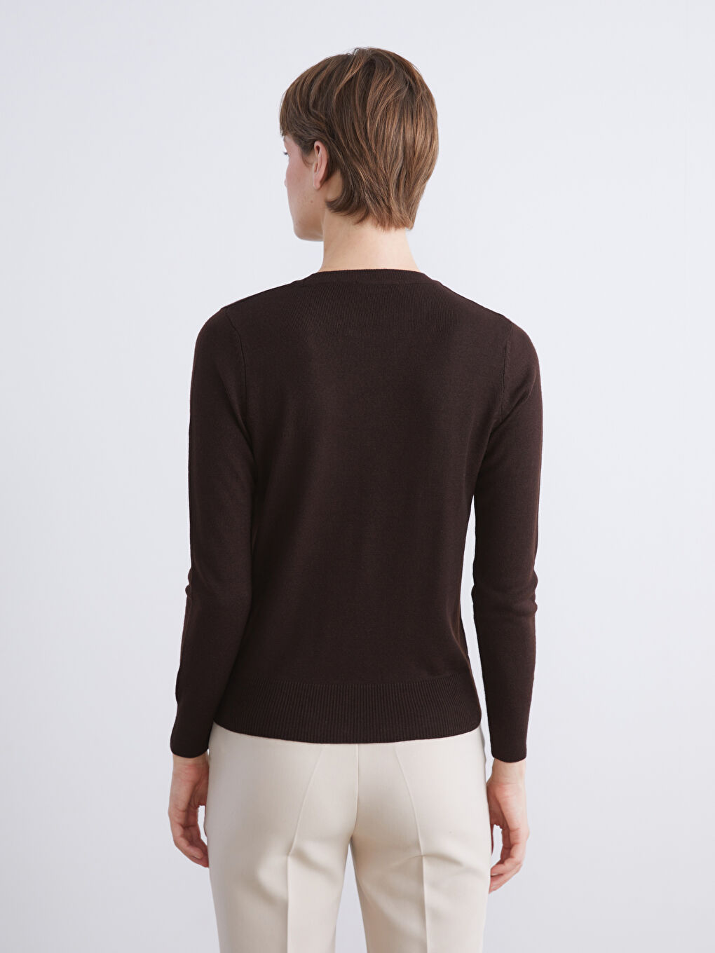 LCW Comfort Crew Neck Women's Knitwear Sweater -W5KD85Z8-H5F