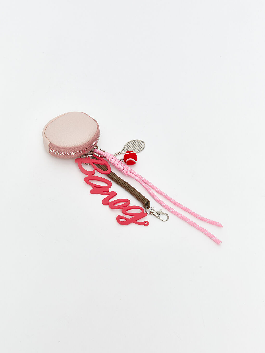 Pembe Barbie Baskılı Kadın Çanta Charmı-1