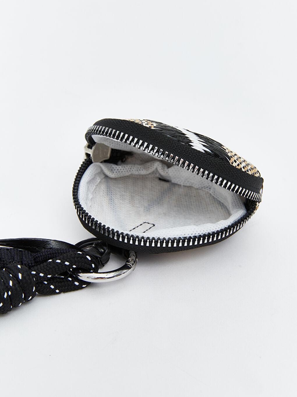 Siyah Desenli Kadın Bozuk Para Cüzdanı-3