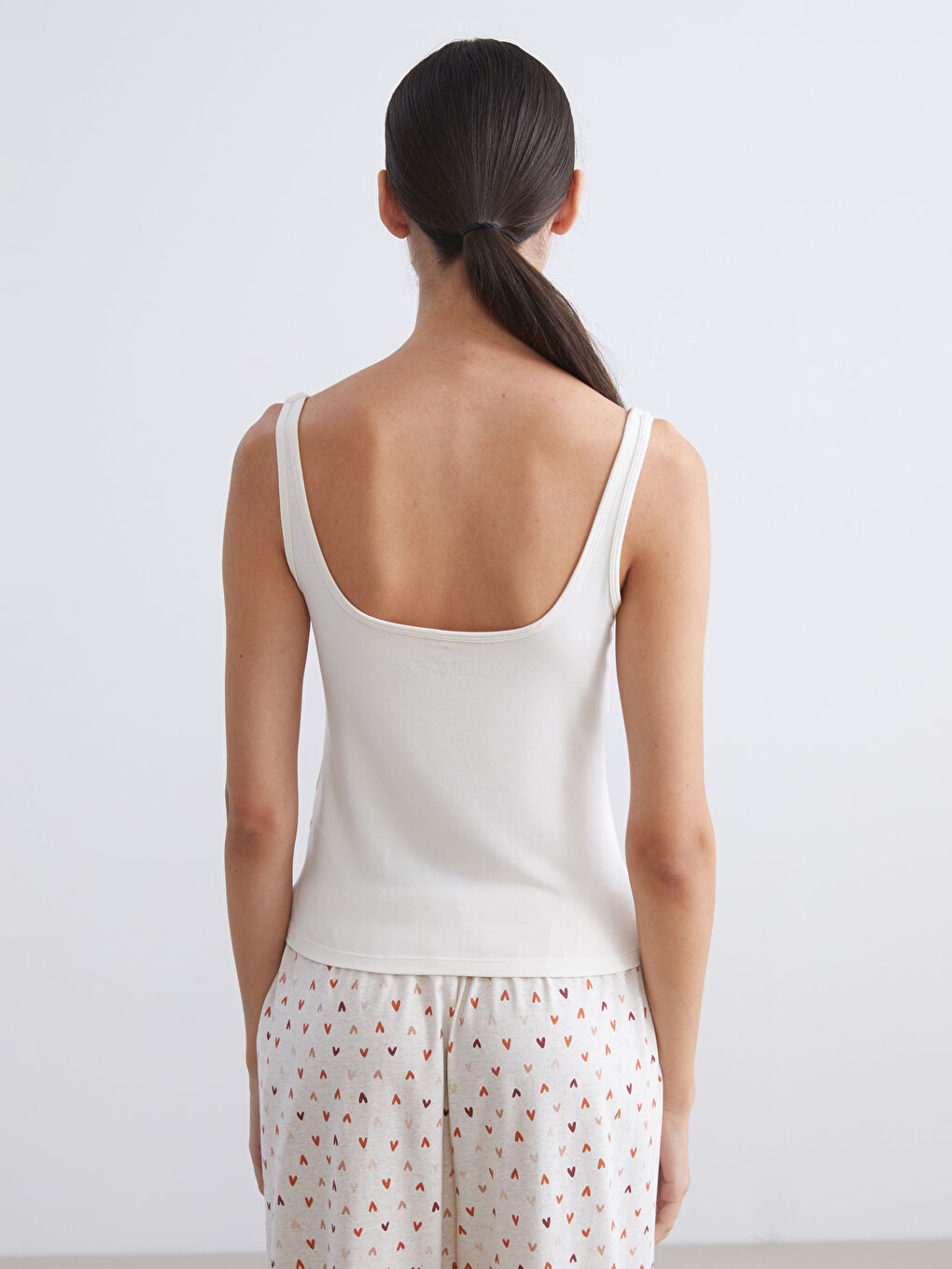 Gri U Yaka Askılı Kadın Atlet-3