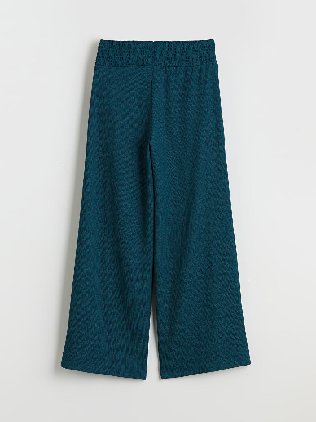 Elasticated Waist Textured Women's Trousers-5