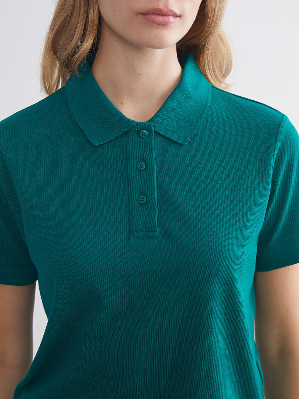 Polo Neck Women's T-Shirt-2