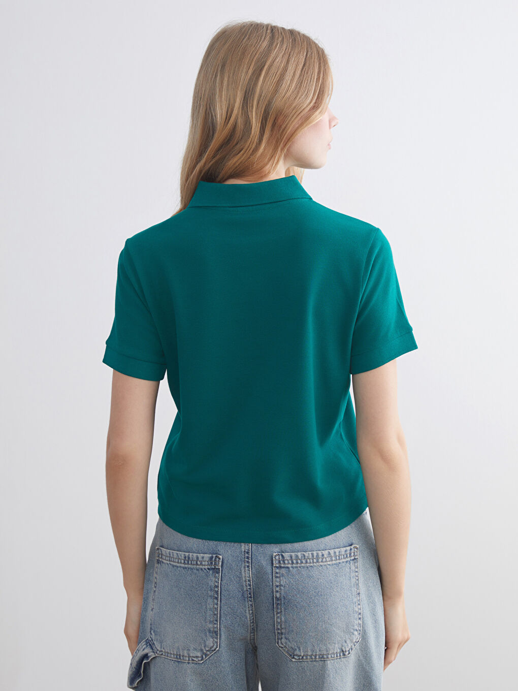 Polo Neck Women's T-Shirt-3