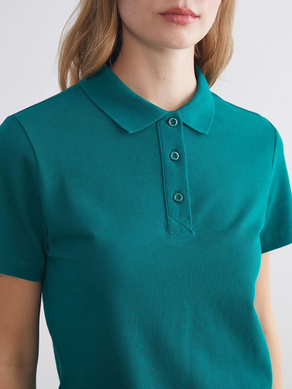 Polo Neck Women's T-Shirt-2