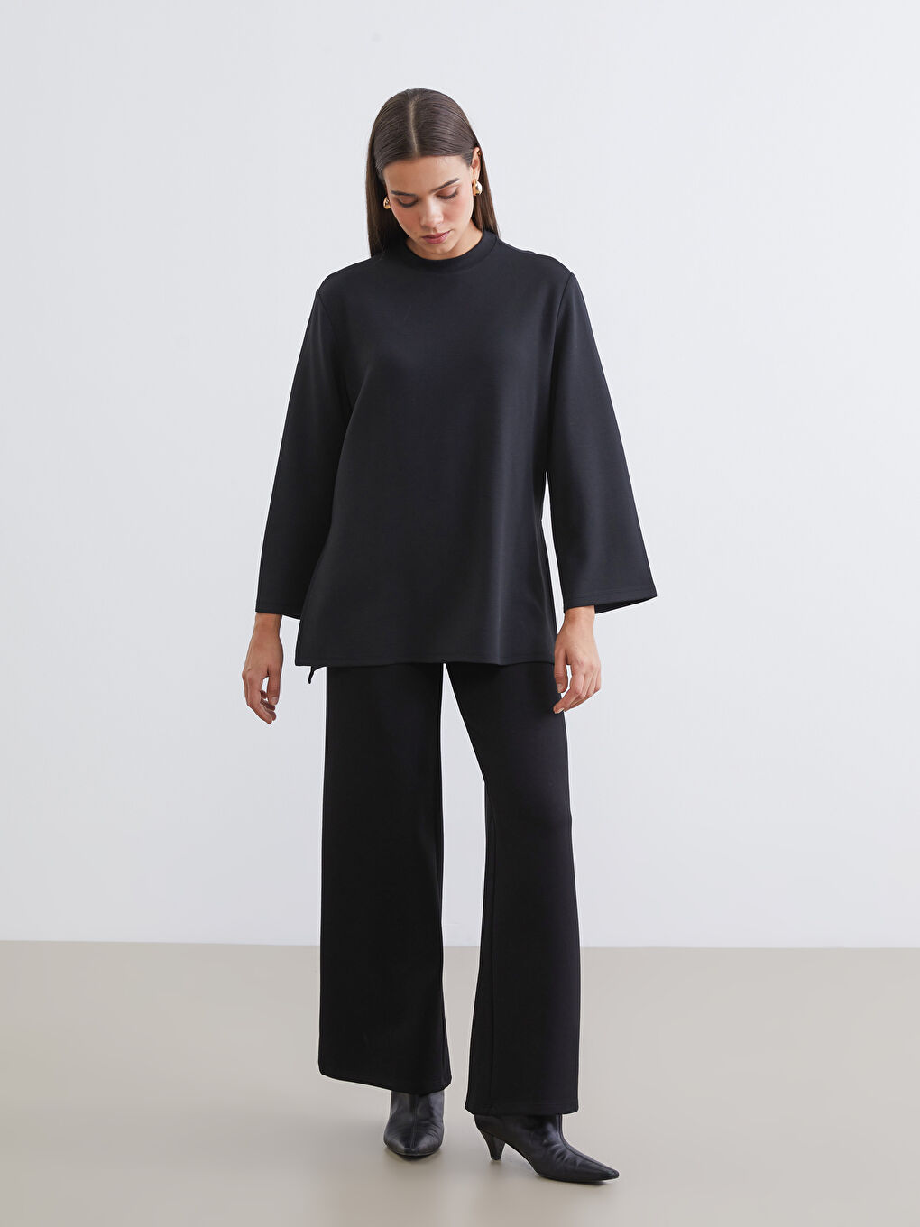 Elasticated Waist Wide Leg Women's Sweatpants