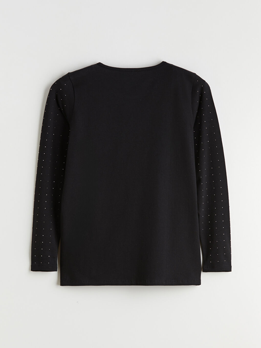 Majica sa okruglim izrezom ukrašena cirkonima za žene-7