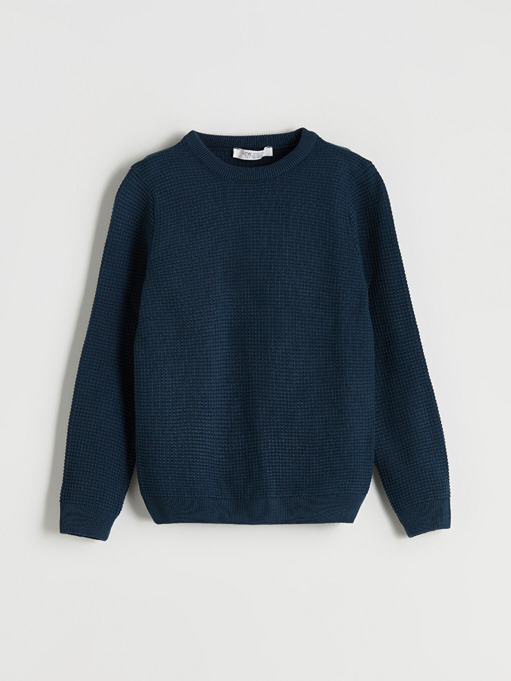 Petrol Bisiklet Yaka Erkek Çocuk Triko Kazak