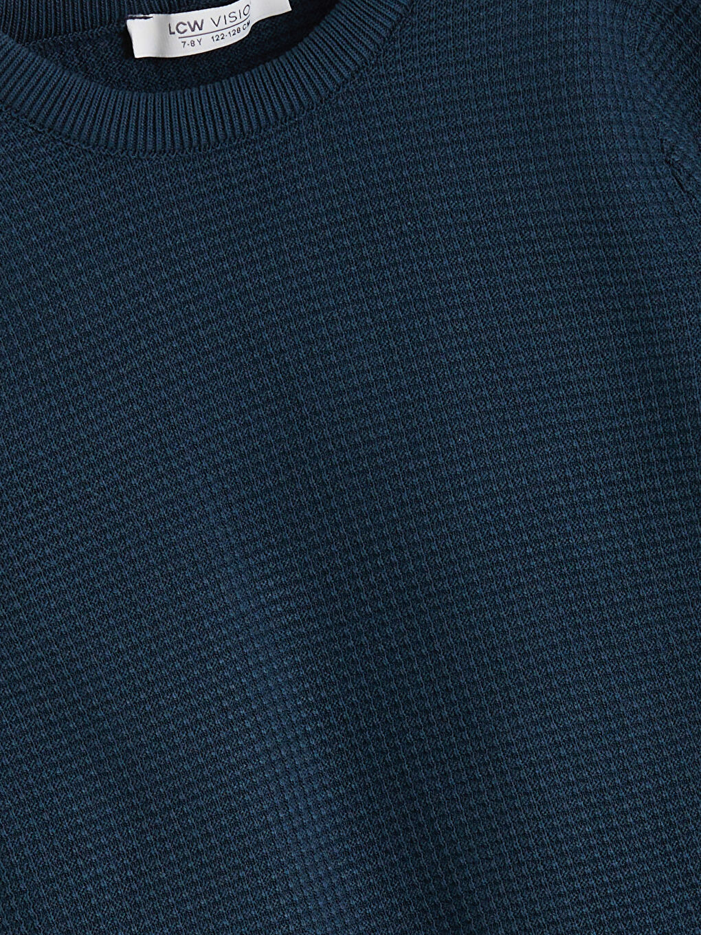 Petrol Bisiklet Yaka Erkek Çocuk Triko Kazak-1