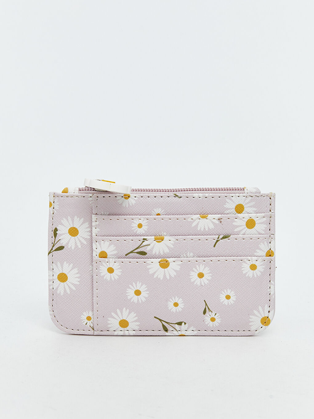 Pembe Çiçek Baskılı Kadın Kartlık