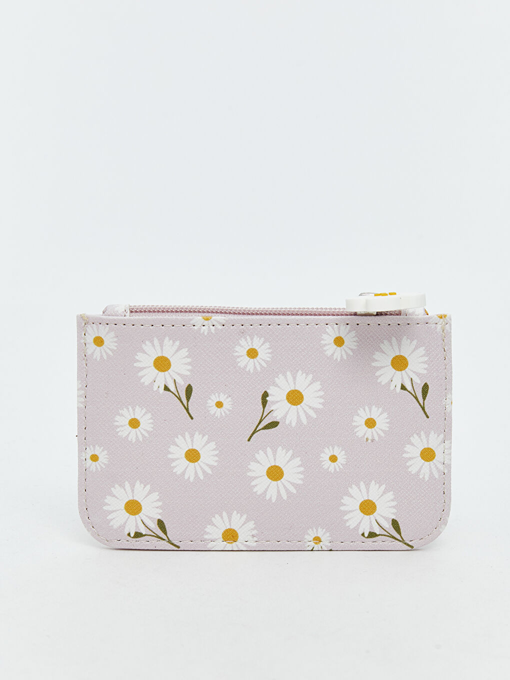 Pembe Çiçek Baskılı Kadın Kartlık-1