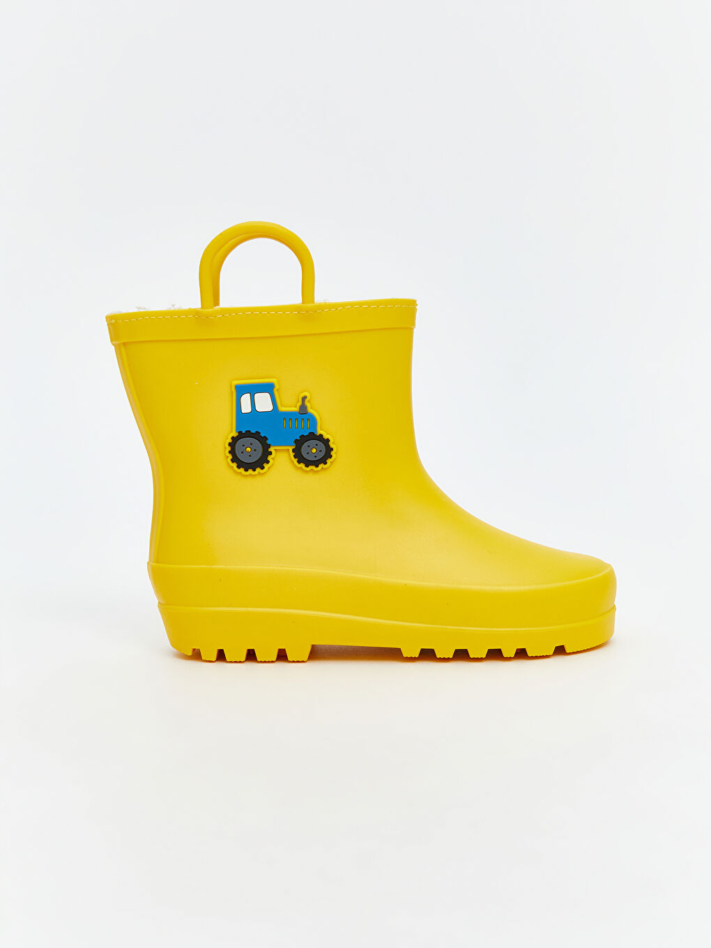Sarı Traktör Baskılı Erkek Bebek Yağmur Botu-1