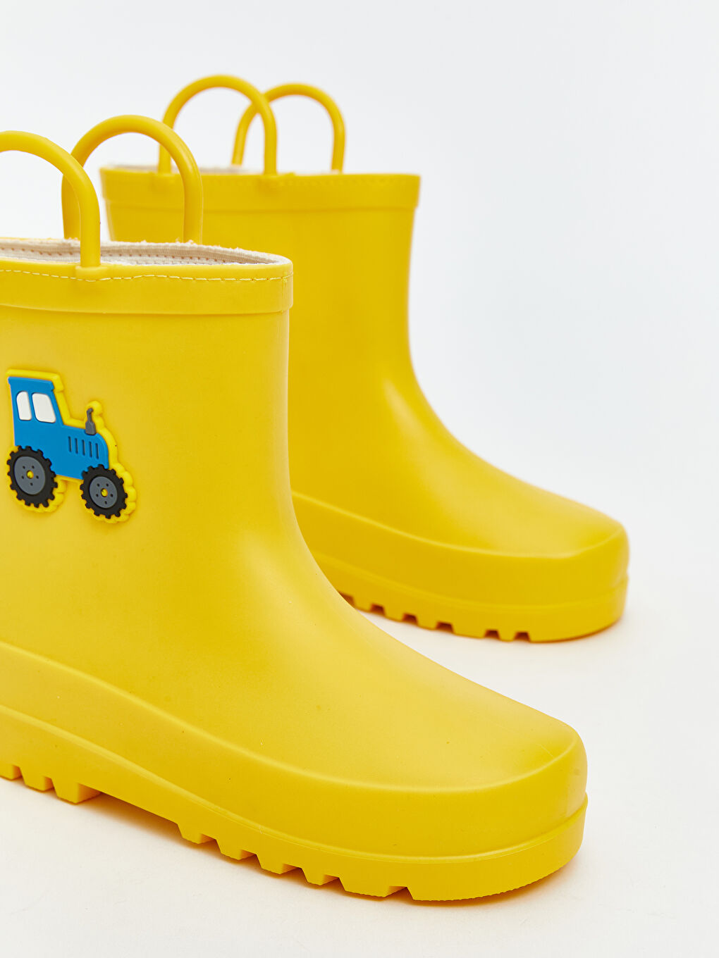 Sarı Traktör Baskılı Erkek Bebek Yağmur Botu-2