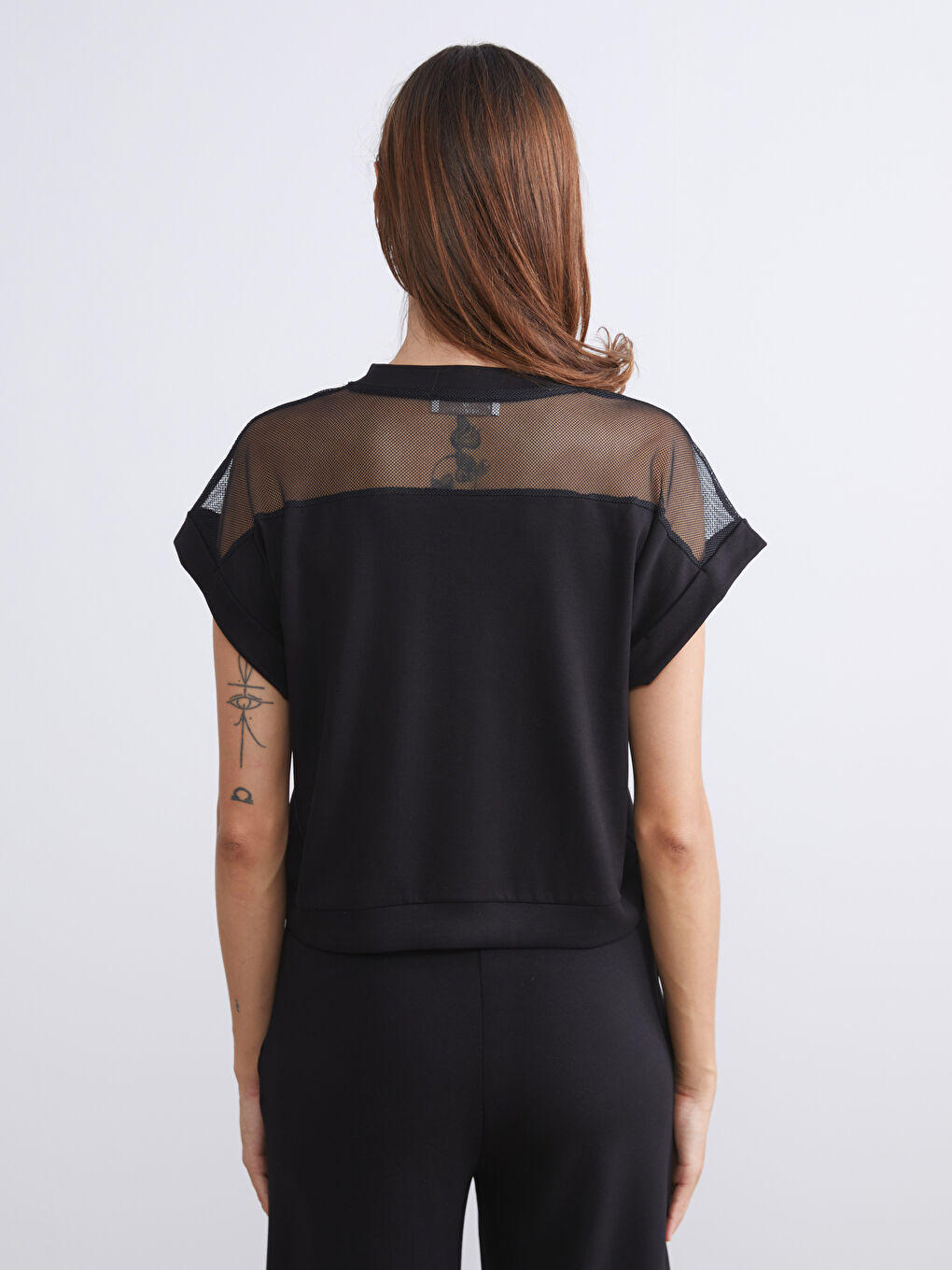 Siyah Bisiklet Yaka Bluz-3