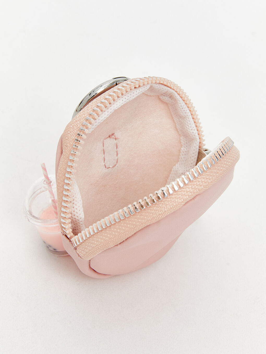 Pembe Anahtarlık Detaylı Kadın Cüzdan-3