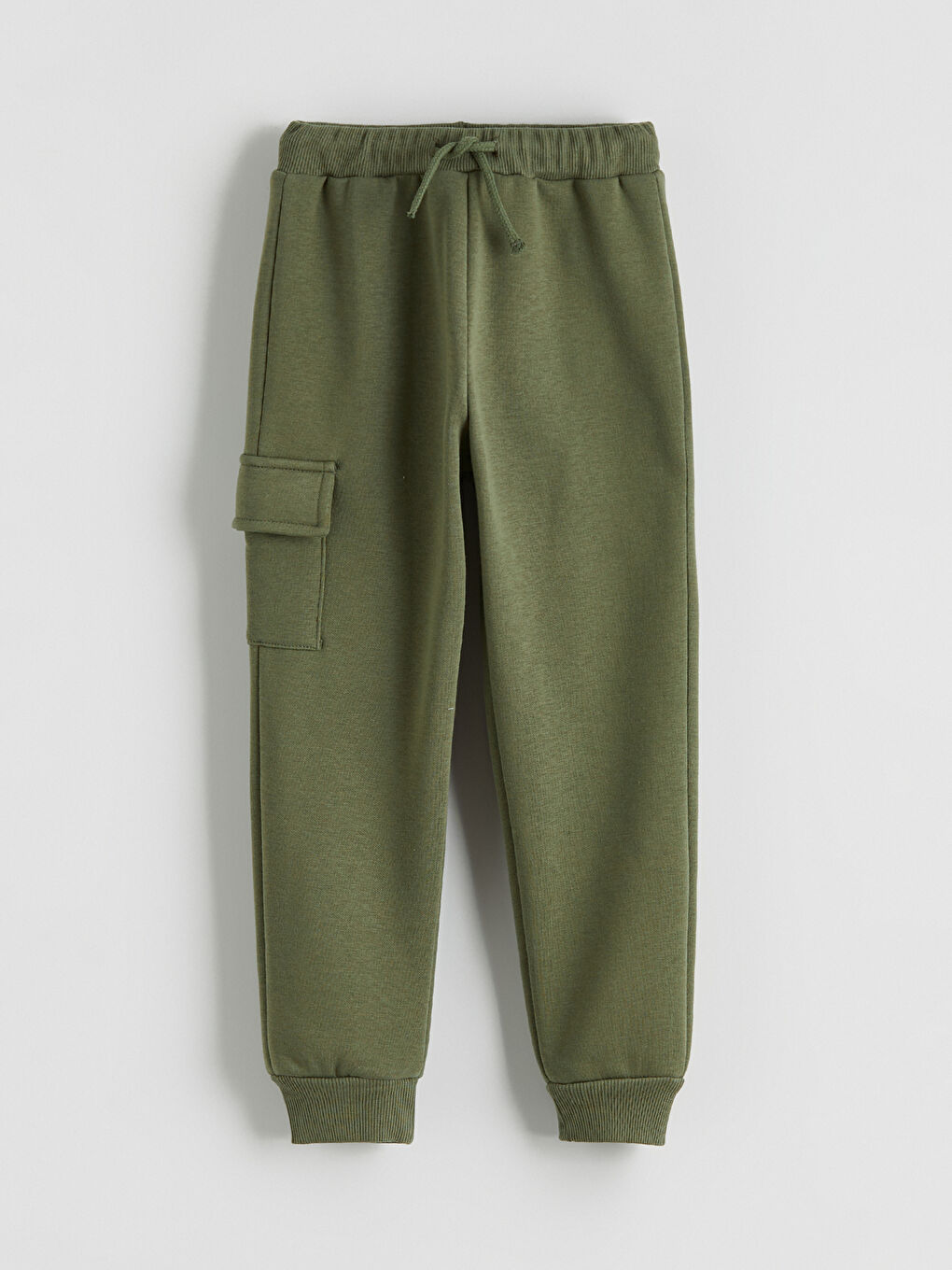 Haki Beli Lastikli Erkek Çocuk Jogger Eşofman Altı