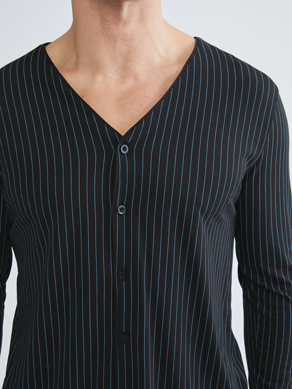 طقم بيجامة رجال بقصة عادية-2