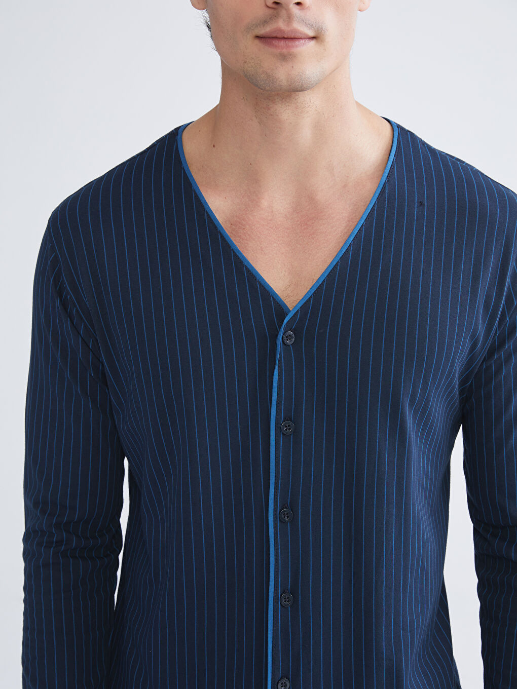 طقم بيجامة رجال بقصة عادية-2