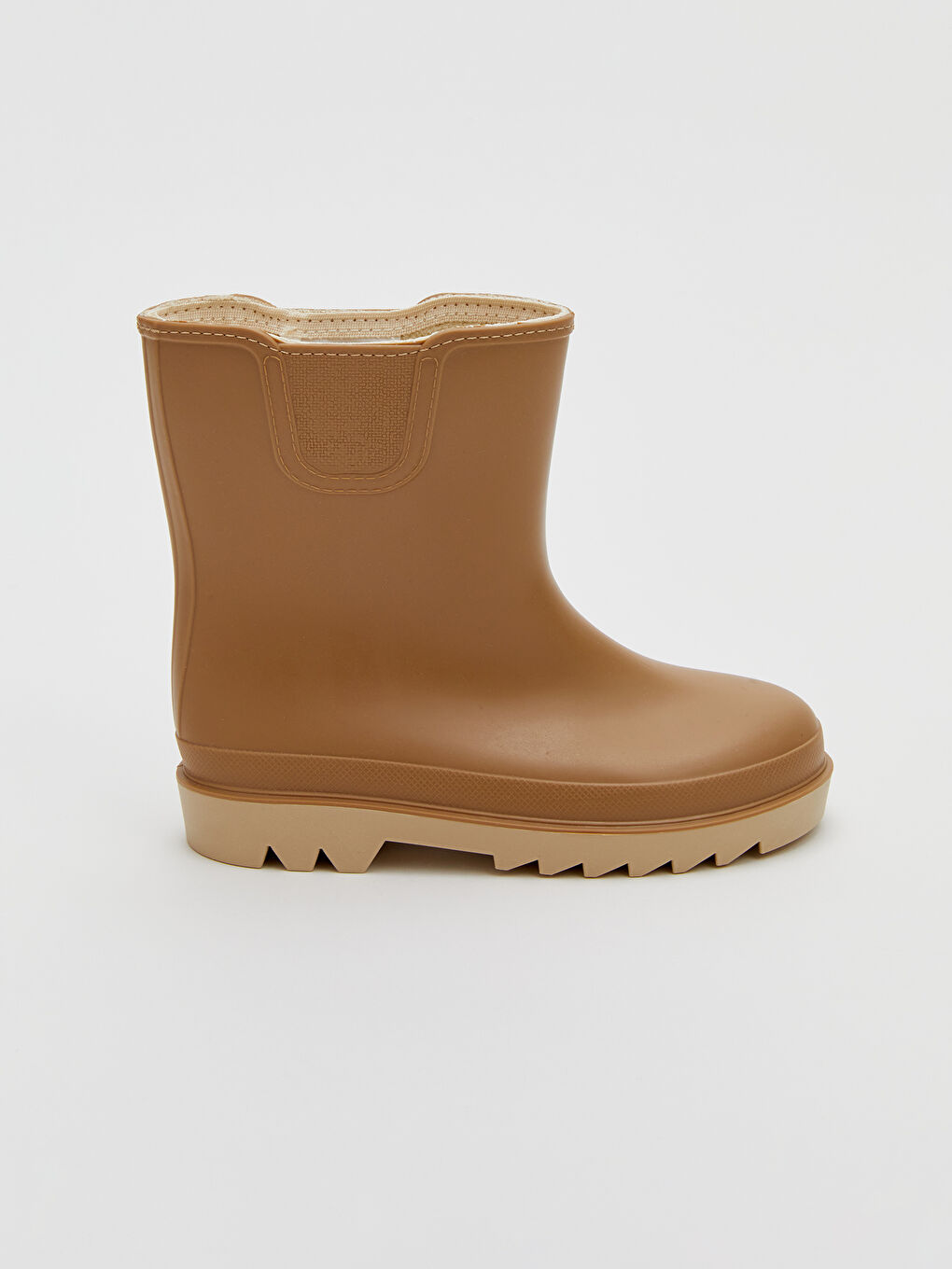 Bej Deri Görünümlü Erkek Çocuk Yağmur botu-1