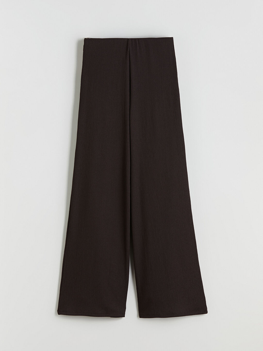 Elasticated Waist Textured Women's Trousers-3