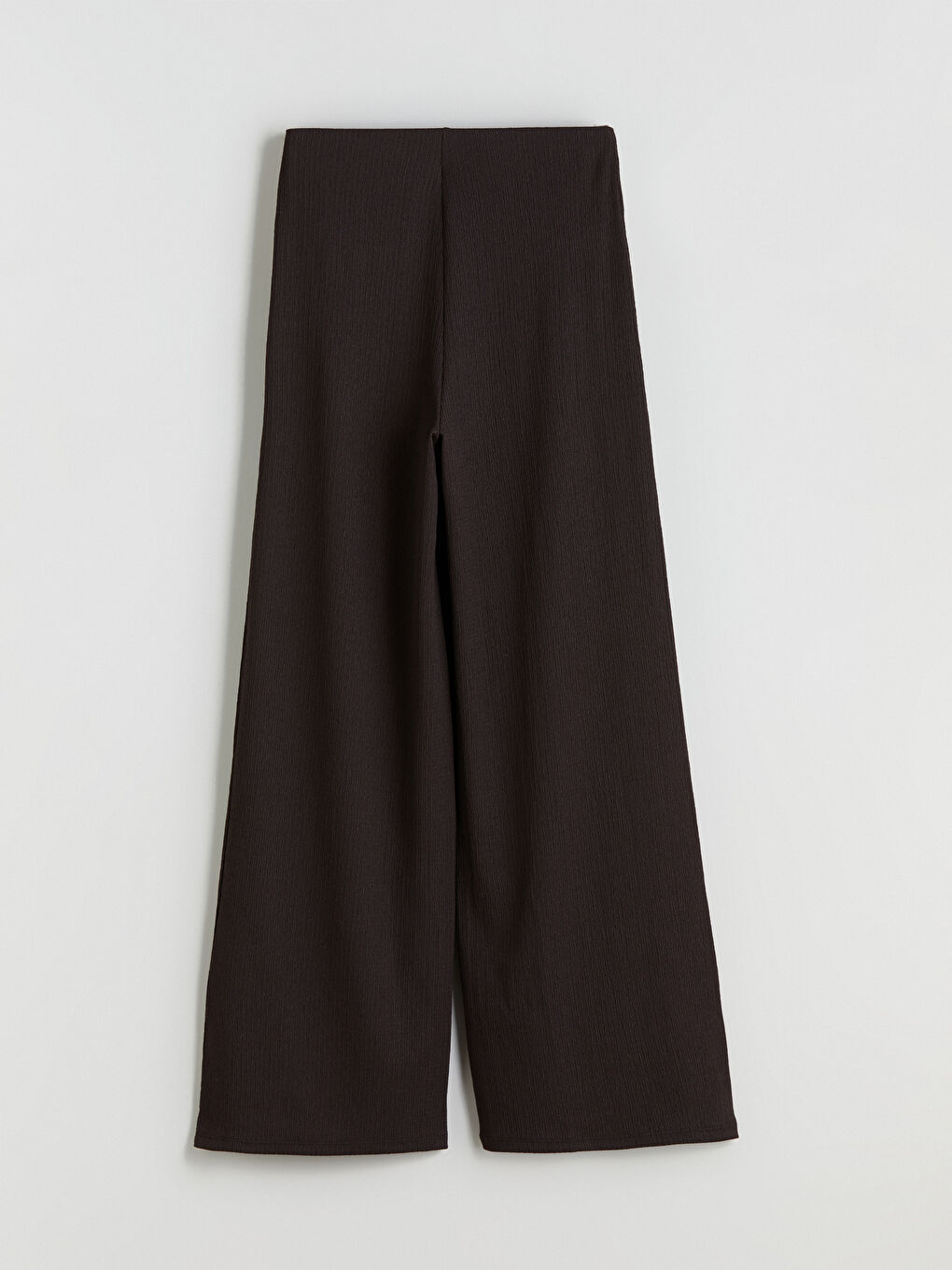 Elasticated Waist Textured Women's Trousers-4