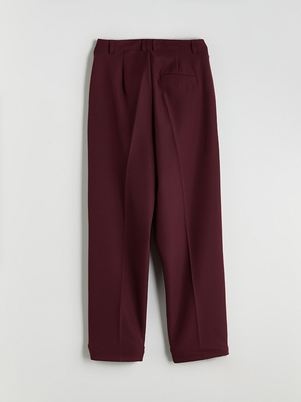 Bordo Standart Fit Kadın Pantolon-5