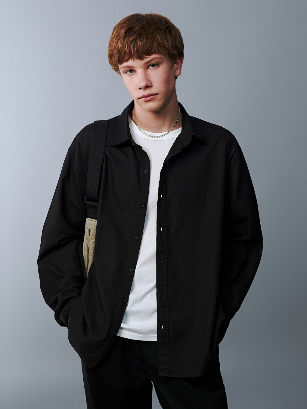 Teenage Boy BLACK Shirt