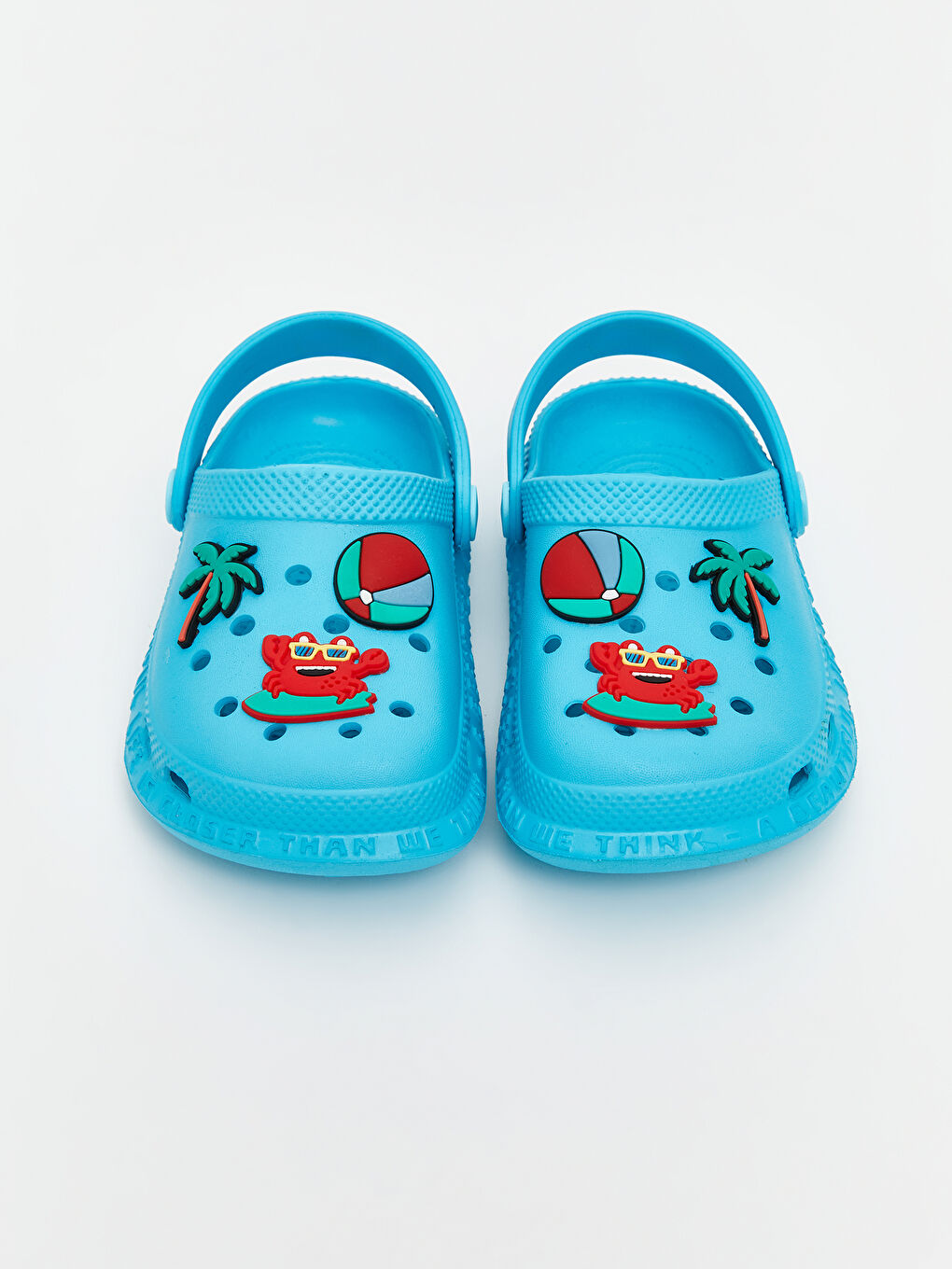Turkuaz Baskılı Erkek Bebek Plaj Sandaleti-2