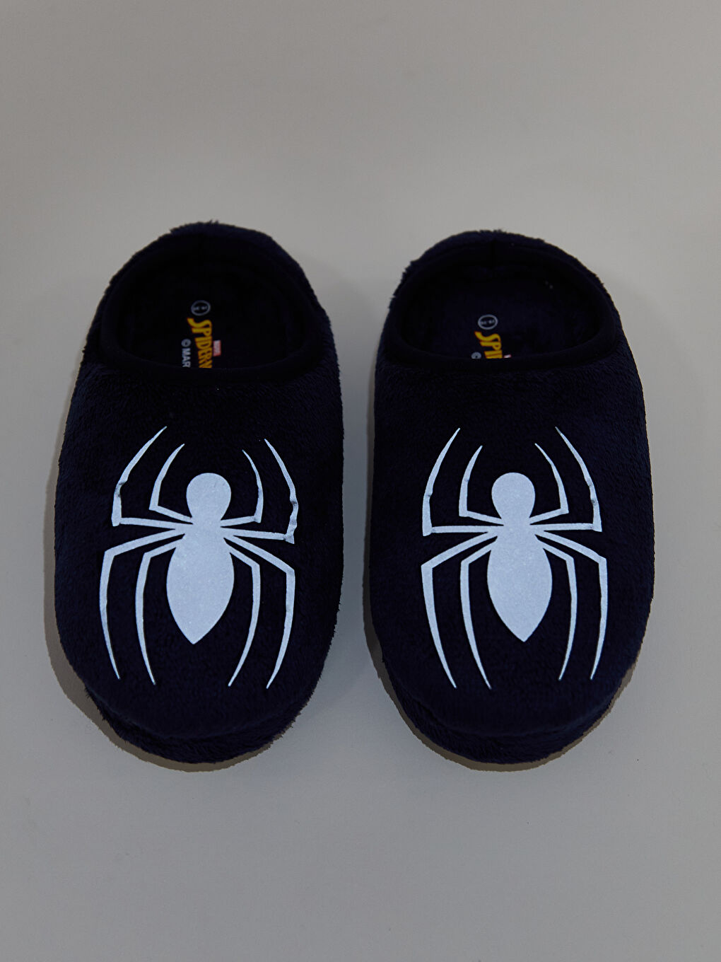 Lacivert Spider-Man Baskılı Erkek Çocuk Ev Terliği-5