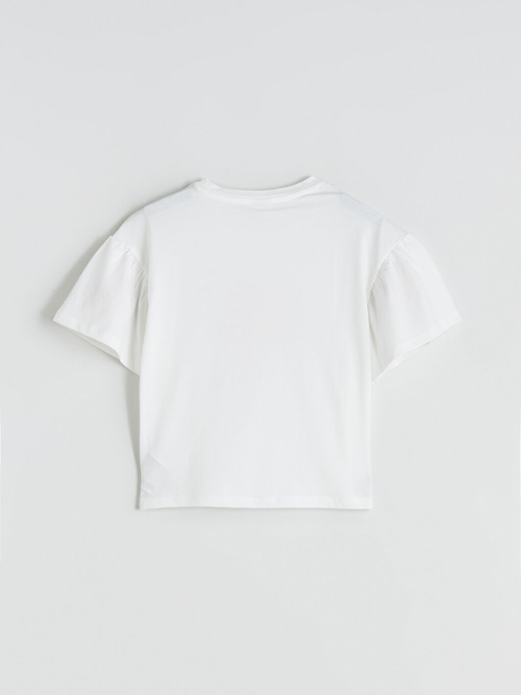 Crew Neck Printed Girls' T-Shirt-2