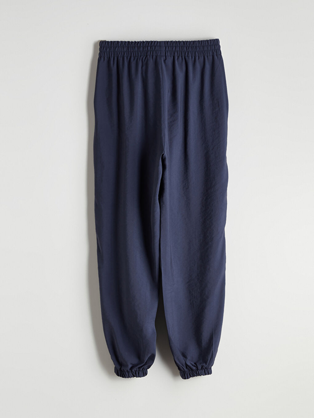 Lacivert Beli Lastikli Kadın Jogger Pantolon-4