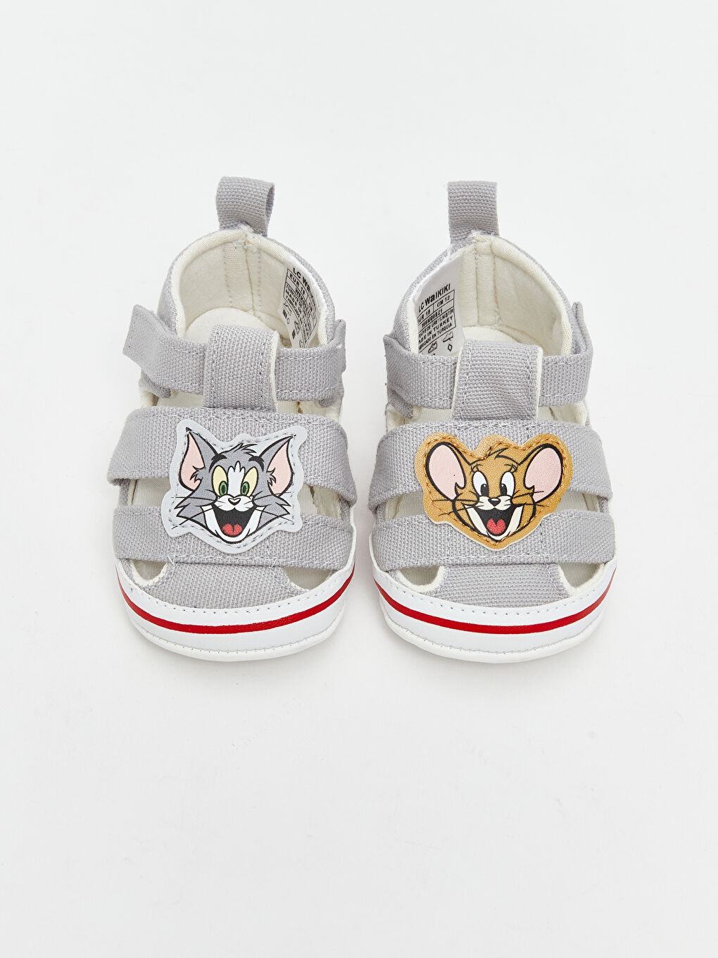 Gri Tom ve Jerry Nakışlı Erkek Bebek Sandalet-2