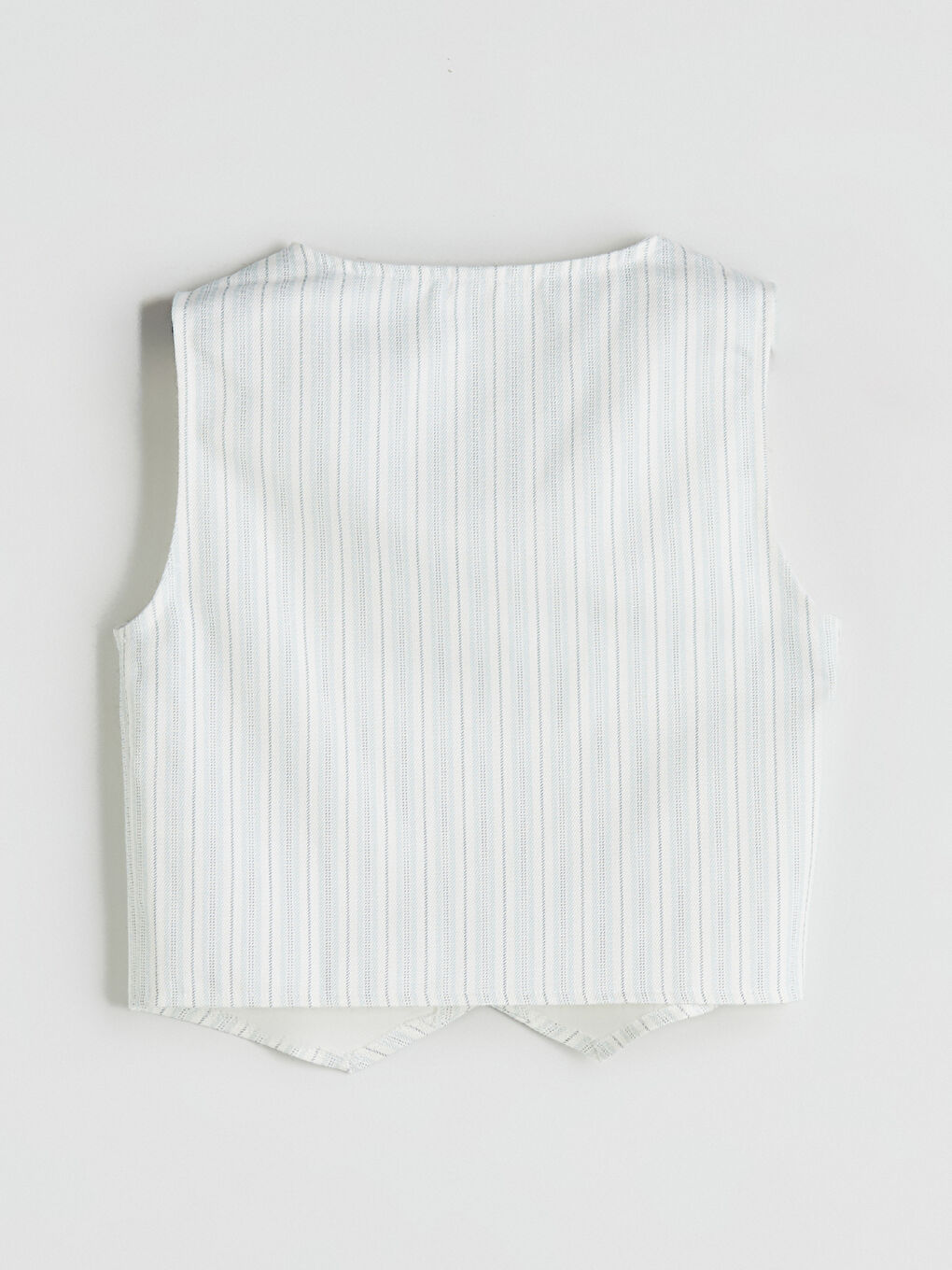 Yeşil V Yaka Gabardin Kız Çocuk Klasik Yelek-3