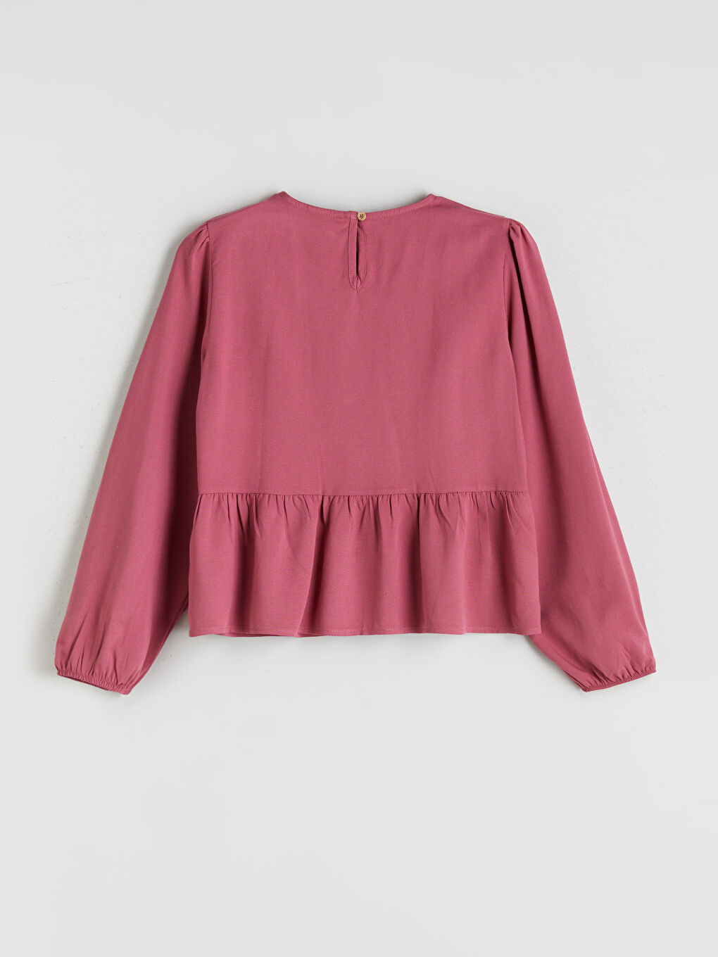 بلوزة للبنات بياقة دائرية وبفيونكة-3