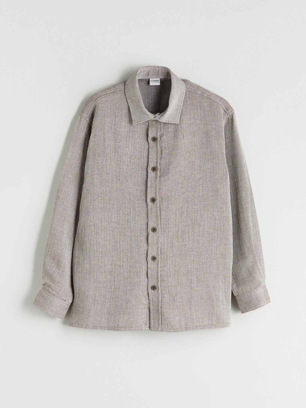 Kahverengi Uzun Kollu Erkek Çocuk Gömlek