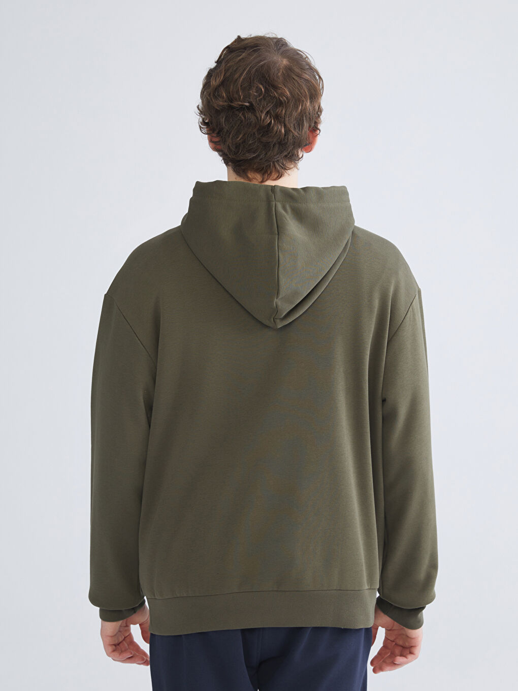 Мужское худи с длинным рукавом и принтом-3